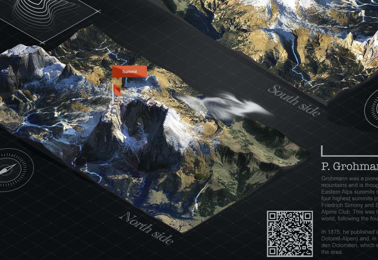 dolomites 3d maps