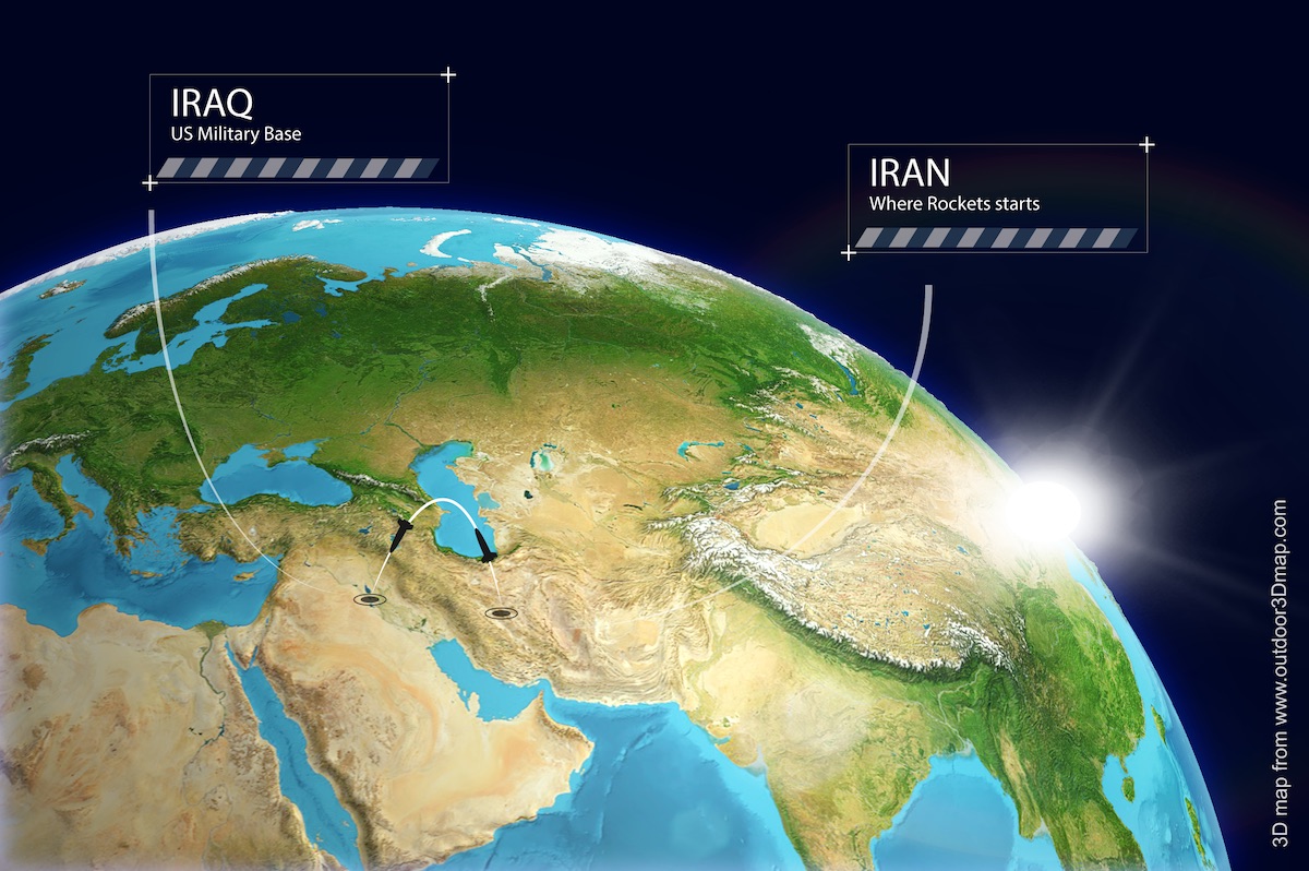 War 3d map Iran vs Usa