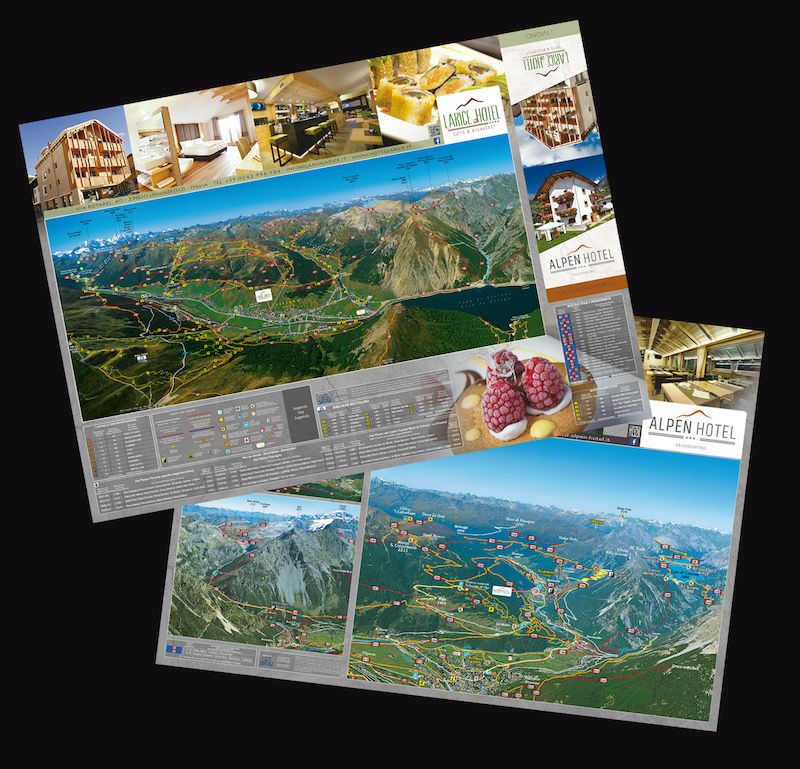 mappe con foto aeree per sentieri